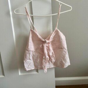 Brandy Melville Women's Pink Crop-top